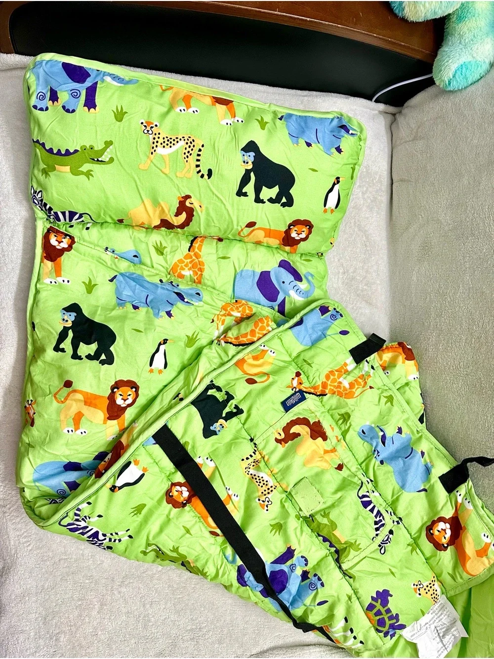 Wildkin Original Nap Mat with Pillow for Boys and Girls,Hook and Loop Fastener
